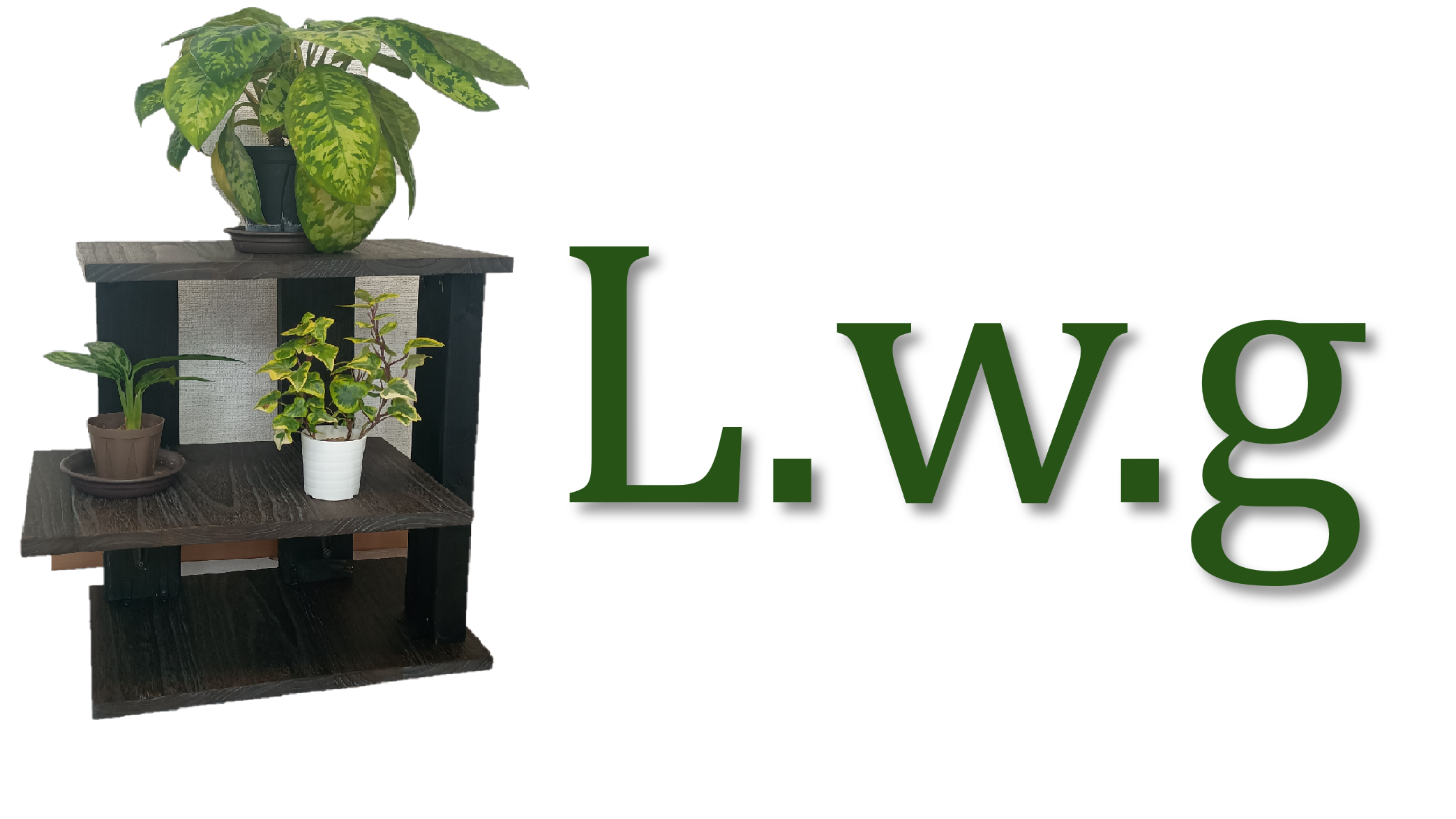 植物の魅力ロゴ～living with greenery～